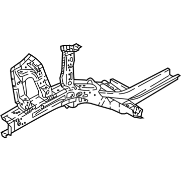 Hyundai 64606-J0000 Front Side Member Assembly Right Hand 64606-J0000 Hyundai Front Side Member Assembly Right Hand Illustration 1 of 1