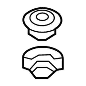 25336-2H000 Hyundai Radiator Mounting Insulator Lower Illustration 1 of 1
