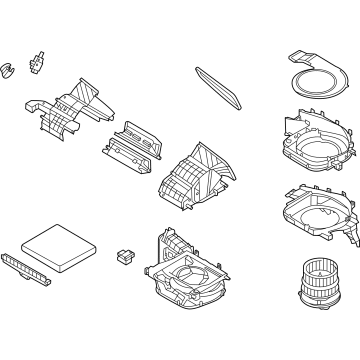 Hyundai 97100-N9050 Blower Unit 97100-N9050 Hyundai Blower Unit Illustration 1 of 1