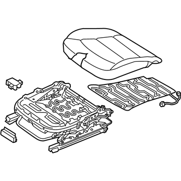 Hyundai 88200-F3000-YJB Front Seat Cushion Assembly Right Hand 88200-F3000-YJB Hyundai Front Seat Cushion Assembly Right Hand Illustration 1 of 1