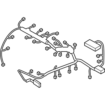 Hyundai 91430-3X010 Wiring Assembly Control 91430-3X010 Hyundai Wiring Assembly Control Illustration 1 of 1