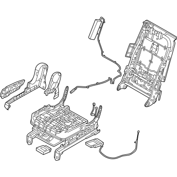 Hyundai 89600-R6320-NNB Rear Seat Track Assembly Right Hand 89600-R6320-NNB Hyundai Rear Seat Track Assembly Right Hand Illustration 1 of 1