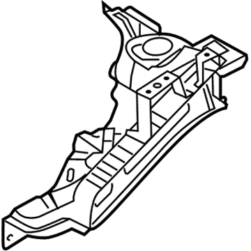 64501-D3001 Hyundai Fender Apron Panel Assembly Left Hand Illustration 1 of 1