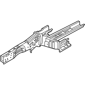 64601-D3500 Hyundai Front Side Member Assembly Left Hand Illustration 1 of 1