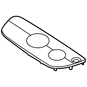 Hyundai 84715-BF210-NNB Center Speaker Grille Assembly 84715-BF210-NNB Hyundai Center Speaker Grille Assembly Illustration 1 of 1