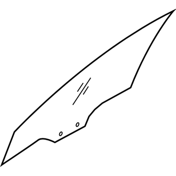 82421-1E010 Hyundai Front Door Window Glass Right Hand Illustration 1 of 1