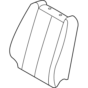 88360-0A100-HZA Hyundai Front Seat Back Driver Covering Illustration 1 of 1