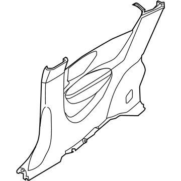 Hyundai 85520-1E500-WK Trim Assembly-Quarter Side Upper RH 85520-1E500-WK Hyundai Trim Assembly-Quarter Side Upper RH Illustration 1 of 1