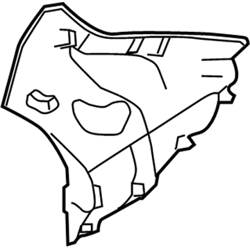 Hyundai 85860-1E530-WK Rear Pillar Trim Assembly Right Hand 85860-1E530-WK Hyundai Rear Pillar Trim Assembly Right Hand Illustration 1 of 1