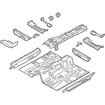 Hyundai Floor Pan - 65100-3N700