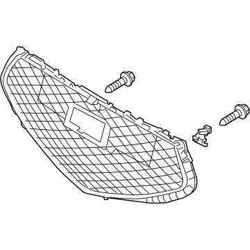 Hyundai 86360-D2720 Radiator Grille Assembly 86360-D2720 Hyundai Radiator Grille Assembly Illustration 1 of 1