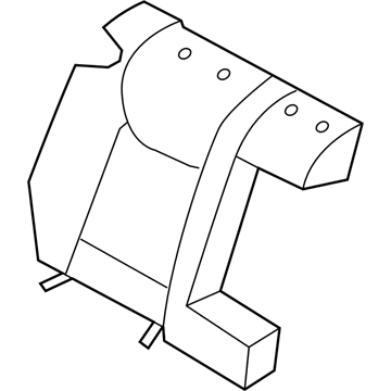 89460-3X330-PBS Hyundai Rear Right Hand Seat Back Cover Illustration 1 of 1