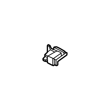 Hyundai 866A7-BEAA0 Rear Hook Cap 866A7-BEAA0 Hyundai Rear Hook Cap Illustration 1 of 1