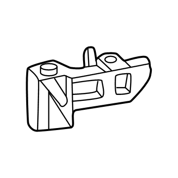 86614-BE000 Hyundai BRACKET ASSY-RR BUMPER LWR,RH Illustration 1 of 1