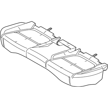 Hyundai 89150-K2000 Rear Seat Cushion Pad Assembly 89150-K2000 Hyundai Rear Seat Cushion Pad Assembly Illustration 1 of 1