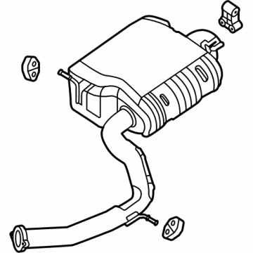 2024 Hyundai Santa Cruz Exhaust Pipe - 28710-K5540