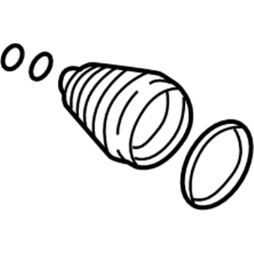 Hyundai 49509-2EA00 Front Axle Wheel Side Boot Kit 49509-2EA00 Hyundai Front Axle Wheel Side Boot Kit Illustration 1 of 1