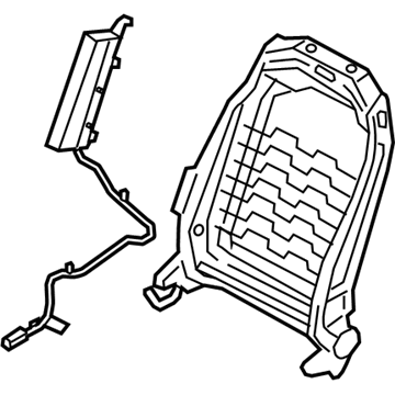 Hyundai 88410-K2100 Front Seat Back Frame Assembly Right Hand 88410-K2100 Hyundai Front Seat Back Frame Assembly Right Hand Illustration 1 of 1