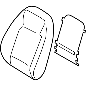 88460-K2050-XDA Hyundai Front Right Hand Seat Back Covering Assembly Illustration 1 of 1