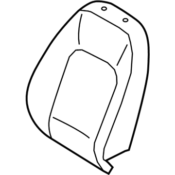 Hyundai 88450-K2100 Front Seat Back Pad Assembly Right Hand 88450-K2100 Hyundai Front Seat Back Pad Assembly Right Hand Illustration 1 of 1