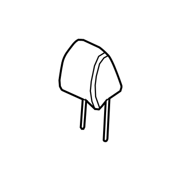 88700-K2010-XDA Hyundai Front Seat Headrest Assembly Illustration 1 of 1