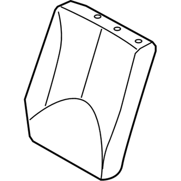 Hyundai 89400-1E600-ORC Rear Seat Back Assembly Right Hand 89400-1E600-ORC Hyundai Rear Seat Back Assembly Right Hand Illustration 1 of 1