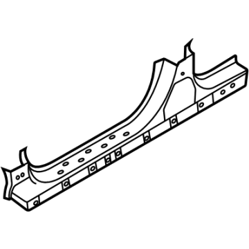 71312-L5D00 Hyundai Panel Side Sill Outer Left Hand Illustration 1 of 1