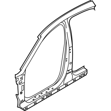71110-L5A00 Hyundai Pillar Outer Panel Assembly Left Hand Illustration 1 of 1