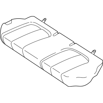 Hyundai 89160-25100-FBJ Rear Seat Cushion Cover 89160-25100-FBJ Hyundai Rear Seat Cushion Cover Illustration 1 of 1