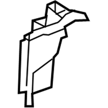 Hyundai 81359-2E000 Cover-Front Door Latch,RH 81359-2E000 Hyundai Cover-Front Door Latch,RH Illustration 1 of 1