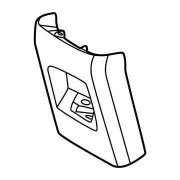 Hyundai 84640-N9BA0-LM5 Rear Console Cover Assembly 84640-N9BA0-LM5 Hyundai Rear Console Cover Assembly Illustration 1 of 1