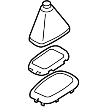 Hyundai 84620-1E000-AR Shift Lever Boot Assembly 84620-1E000-AR Hyundai Shift Lever Boot Assembly Illustration 1 of 1