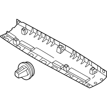 Hyundai 81720-R6000-NNB TRIM ASSY-TAIL GATE UPR 81720-R6000-NNB Hyundai TRIM ASSY-TAIL GATE UPR Illustration 1 of 1