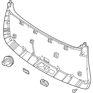 Hyundai 81710-R6000-NNB Trim Assembly Tail Gate Lower 81710-R6000-NNB Hyundai Trim Assembly Tail Gate Lower Illustration 1 of 1