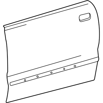 Hyundai 76121-25010 Front Door Outer Panel Right Hand 76121-25010 Hyundai Front Door Outer Panel Right Hand Illustration 1 of 1