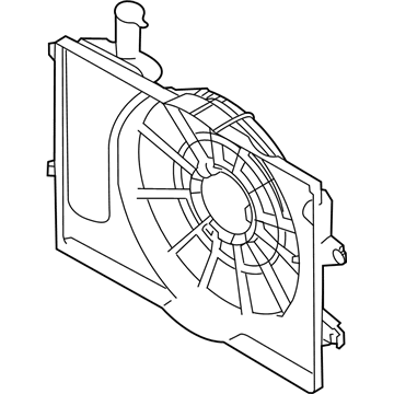25350-J3140 Hyundai Radiator Shroud Illustration 1 of 1