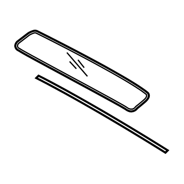 81624-D3000 Hyundai Seal-Panoramaroof Front Glass Illustration 1 of 1