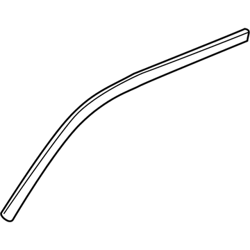 Hyundai 86362-25000 Front Door Frame Black Tape Upper 86362-25000 Hyundai Front Door Frame Black Tape Upper Illustration 1 of 1