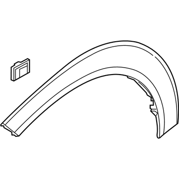87711-D3000-CA Hyundai Garnish Assembly-Fender Side LH Illustration 1 of 1