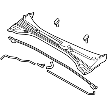 86150-G3000 Hyundai Cowl Top Cover Assembly Illustration 1 of 1