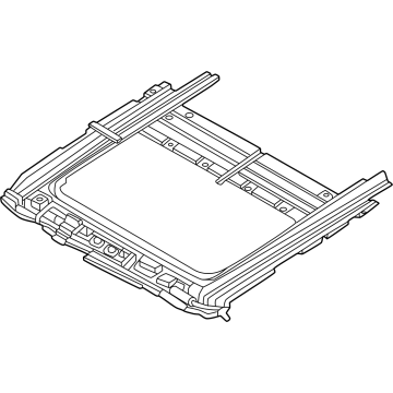 81610-P6000 Hyundai FRAME ASSY-PANORAMAROOF Illustration 1 of 1