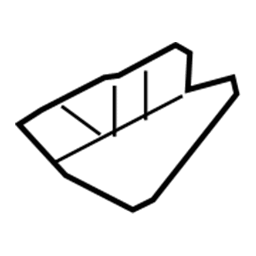 Hyundai 82280-A5000 Cover Assembly-Front Door Frame Inner,RH 82280-A5000 Hyundai Cover Assembly-Front Door Frame Inner,RH Illustration 1 of 1