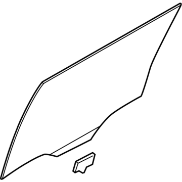 Hyundai 83410-R6010 GLASS ASSY-REAR DOOR,LH 83410-R6010 Hyundai GLASS ASSY-REAR DOOR,LH Illustration 1 of 1