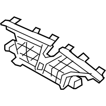 Hyundai 97350-D3000 Defroster Nozzle Assembly 97350-D3000 Hyundai Defroster Nozzle Assembly Illustration 1 of 1