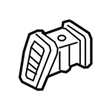 Hyundai 97410-D3000-4X Center Air Ventilator Duct Assembly Left Hand 97410-D3000-4X Hyundai Center Air Ventilator Duct Assembly Left Hand Illustration 1 of 1