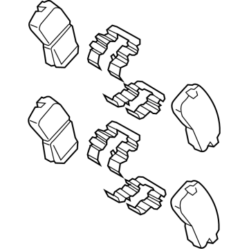 2026 Hyundai Kona Electric Brake Pad Set - 58302-BFA10