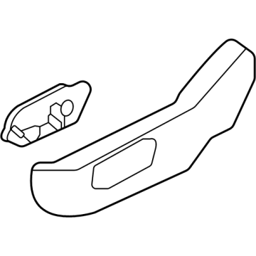 88010-CW010-NNB Hyundai Front Seat Outer Shield Cover Left Hand Illustration 1 of 1