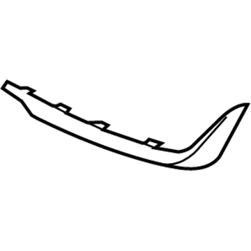 86563-D2000 Hyundai Moulding Assembly-Front Bumper Side,LH Illustration 1 of 1