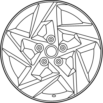 Hyundai 52910-BE200 Aluminium Wheel Assembly 52910-BE200 Hyundai Aluminium Wheel Assembly Illustration 1 of 1