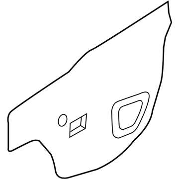 Hyundai 82391-1R000 Front Door Trim Seal Left Hand 82391-1R000 Hyundai Front Door Trim Seal Left Hand Illustration 1 of 1